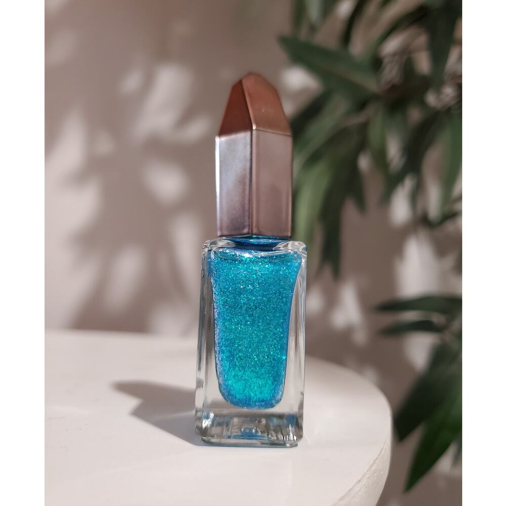Mooncat NIB Catfished Dearly Departed Flakie Micro Holographic Nail Polish Blue - Picture 4 of 10